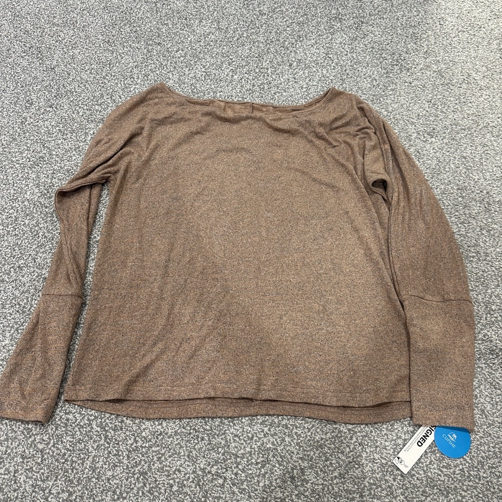 Brown Long Sleeve Top